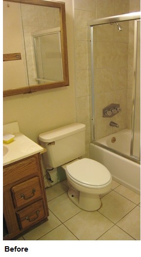 how i remodeled my bathroom for just $2,400